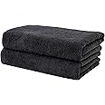 POLYTE Professional Quick Dry Lint Free Microfiber Hair Drying Salon Towel, 20 x 40 in, 2 Pack