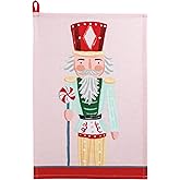 Mud Pie Christmas Pink Nutcracker Towel