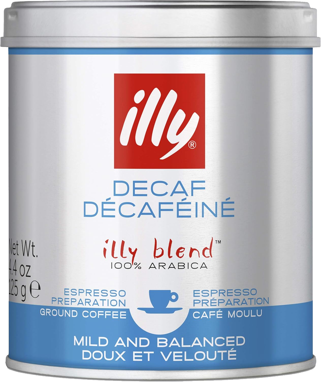 illy Decaffeinated Ground Coffee, 125 g (Pack of 3) Amazon.co.uk Grocery