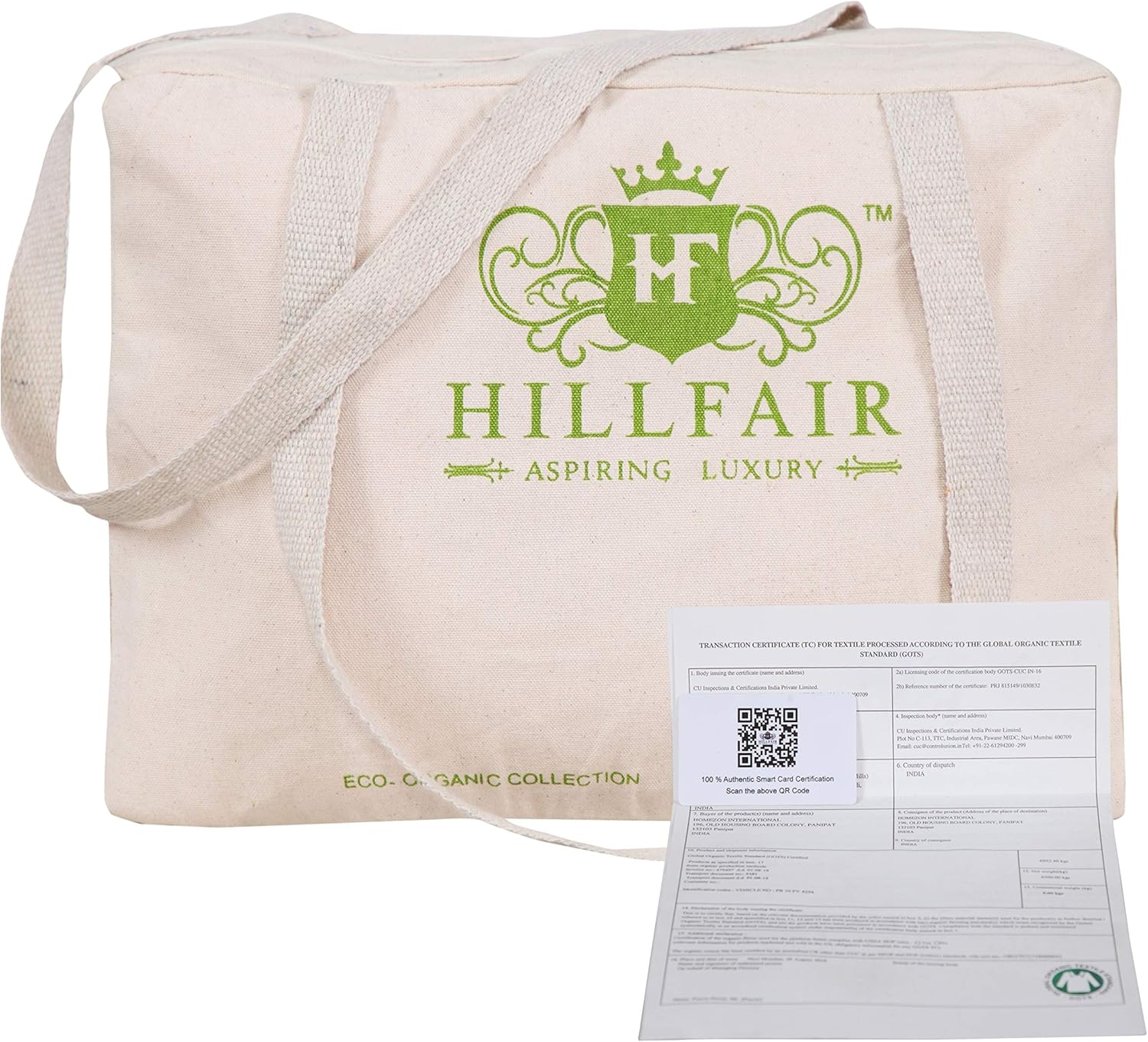 HILLFAIR 100% Certified Organic Cotton Blankets- King Size Bed Blankets- All Season Cotton Blanket- Organic Cotton Bed Blankets- Soft Cozy Multipurpose King Blankets- Blue King Size Blankets: Home & Kitchen
