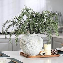 Giegxin 6 Pcs Christmas Artificial Cedar Branches