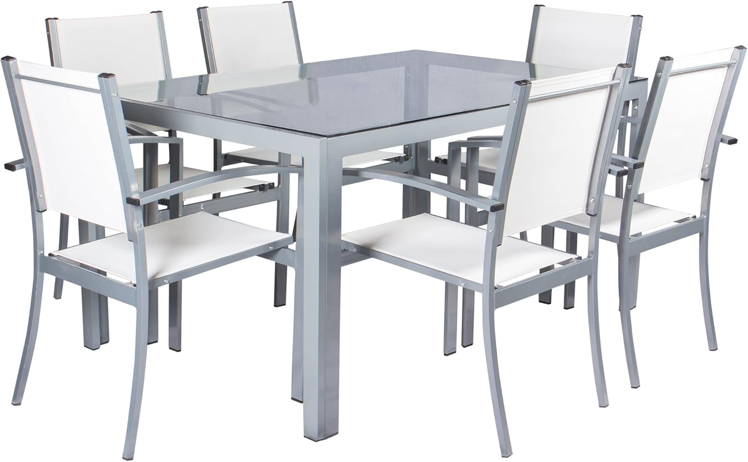 Amazon.de: Vanage LP-0043A Alu-Dining-Set Garten- / Sitz-garnitur