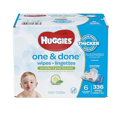Huggies One and Done Baby Wipes Cucumber Green Algeria Ubuy