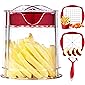 French Fry Cutter, Apple Cutter, Onion Chopper, Vegetable Slicer, Super Sharp Blades, Easy to Clean, Dishwasher Safe…
