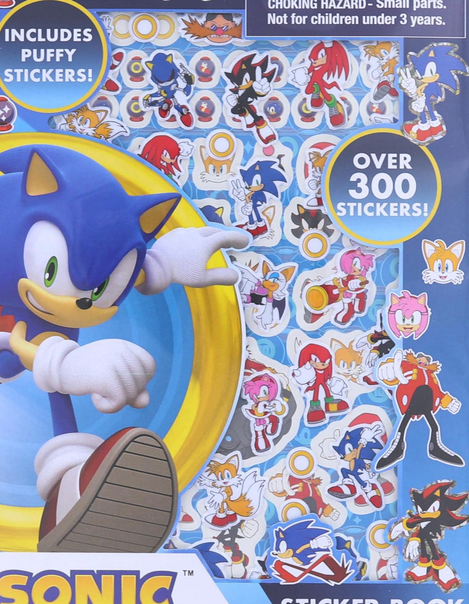 Innovative Designs Sonic The Hedgehog Sticker Book | 4 Sheets | Over 300 Stickers