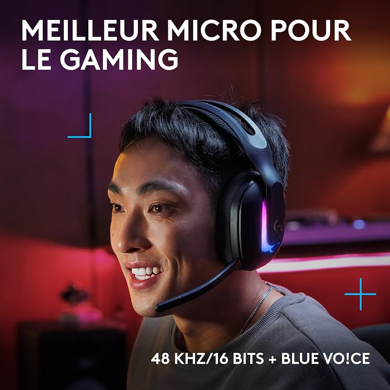G522 LIGHTSPEED, casque gaming sans fil - Noir