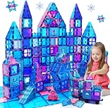 Kaysaitoy Magnetic Building Blocks 102Pcs Castle STEM Toys Ferris Wheel Cars