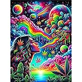askkqtx Starry Rainbow Diamond Art Kits for Adults, Starry Sky Diamond Painting Kits, DIY 5D Round Full Drill Crystal Rhinestone Gem Art Craft Kits for Home Wall Decor 12X16 Inch