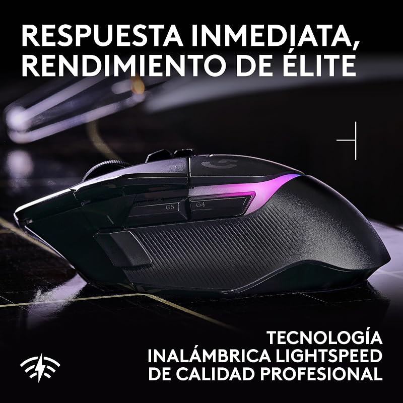 G502 X Plus, Ratón inalámbrico Gaming - Negro