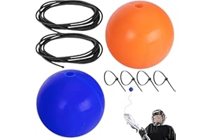 RunNico Lacrosse Training Ball with Ropes - Lacrosse Training Equipment - Lacrosse Rebounders for Youth Fits All Sticks