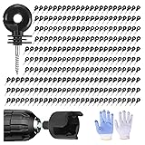 302 Pcs Black Electric Fence Insulator tool include
