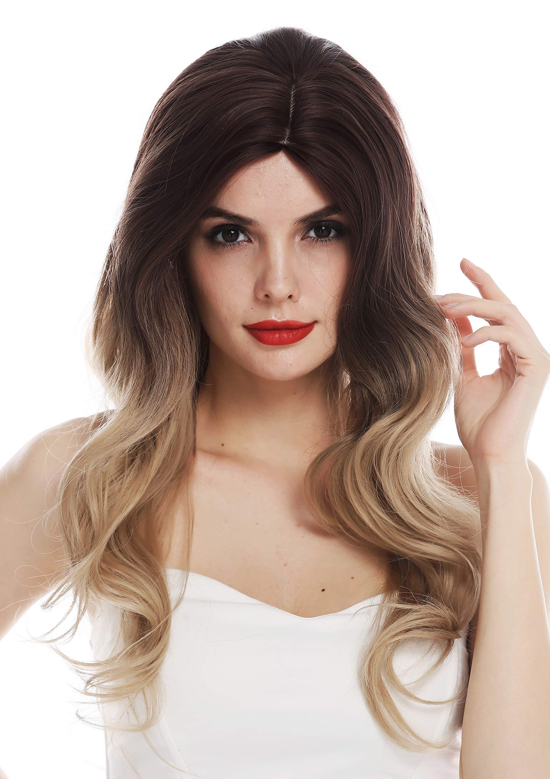 WIG ME UP - TYS-1208-6TT85 wig women's wig scalp imitate long wavy parting ombre brown blonde diva