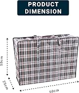 Zuvo Moving Bags 5 Pack Large 60x50x25cm Heavy Duty Waterproof view 3