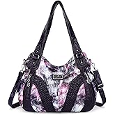 Purses and Handbags Women Fashion Tote Bag Shoulder Bags Top Handle Satchel Purses Washed Synthetic Leather Handbag