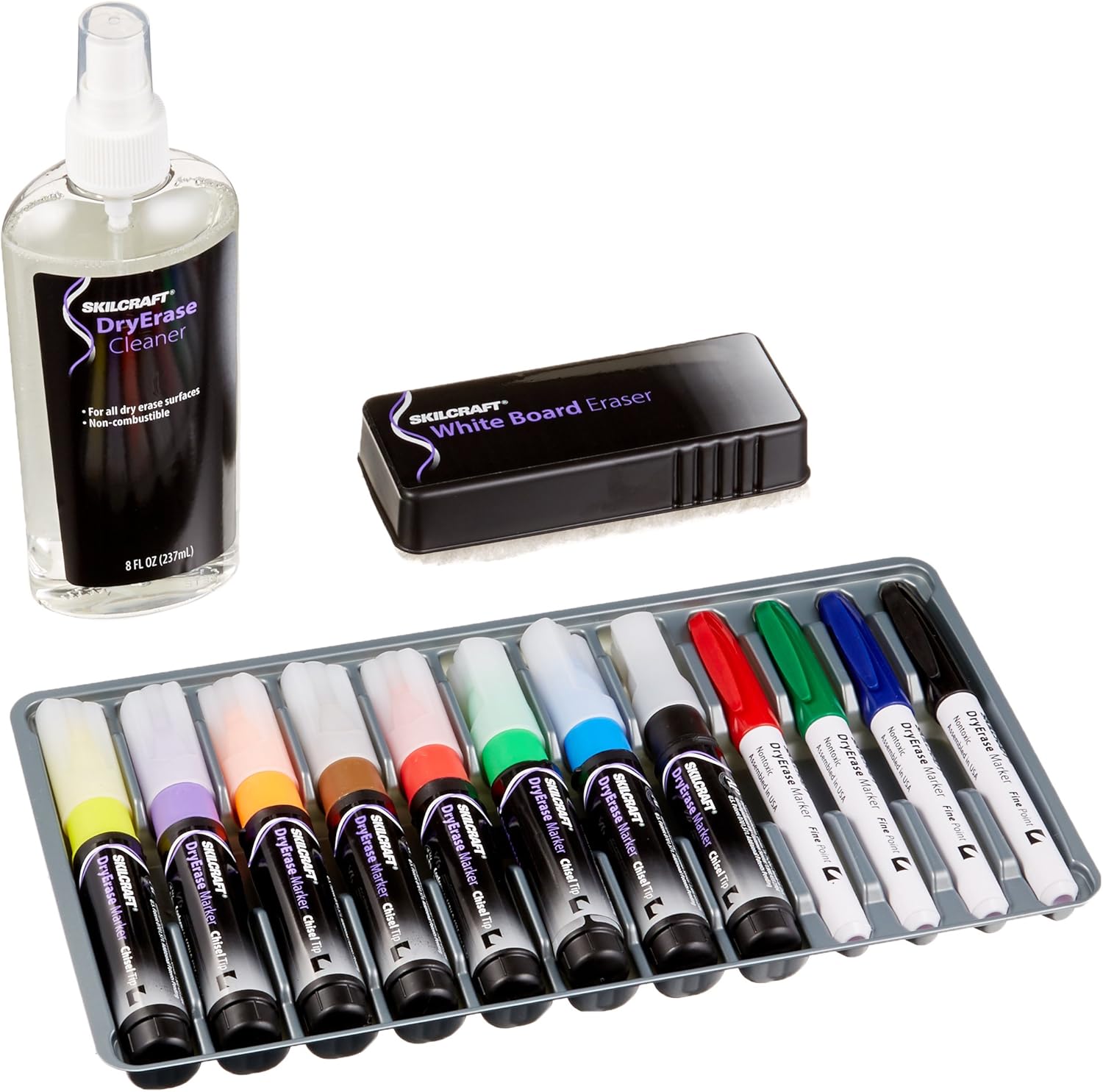 Skilcraft DryErase 12Color Marker System (NSN3656126