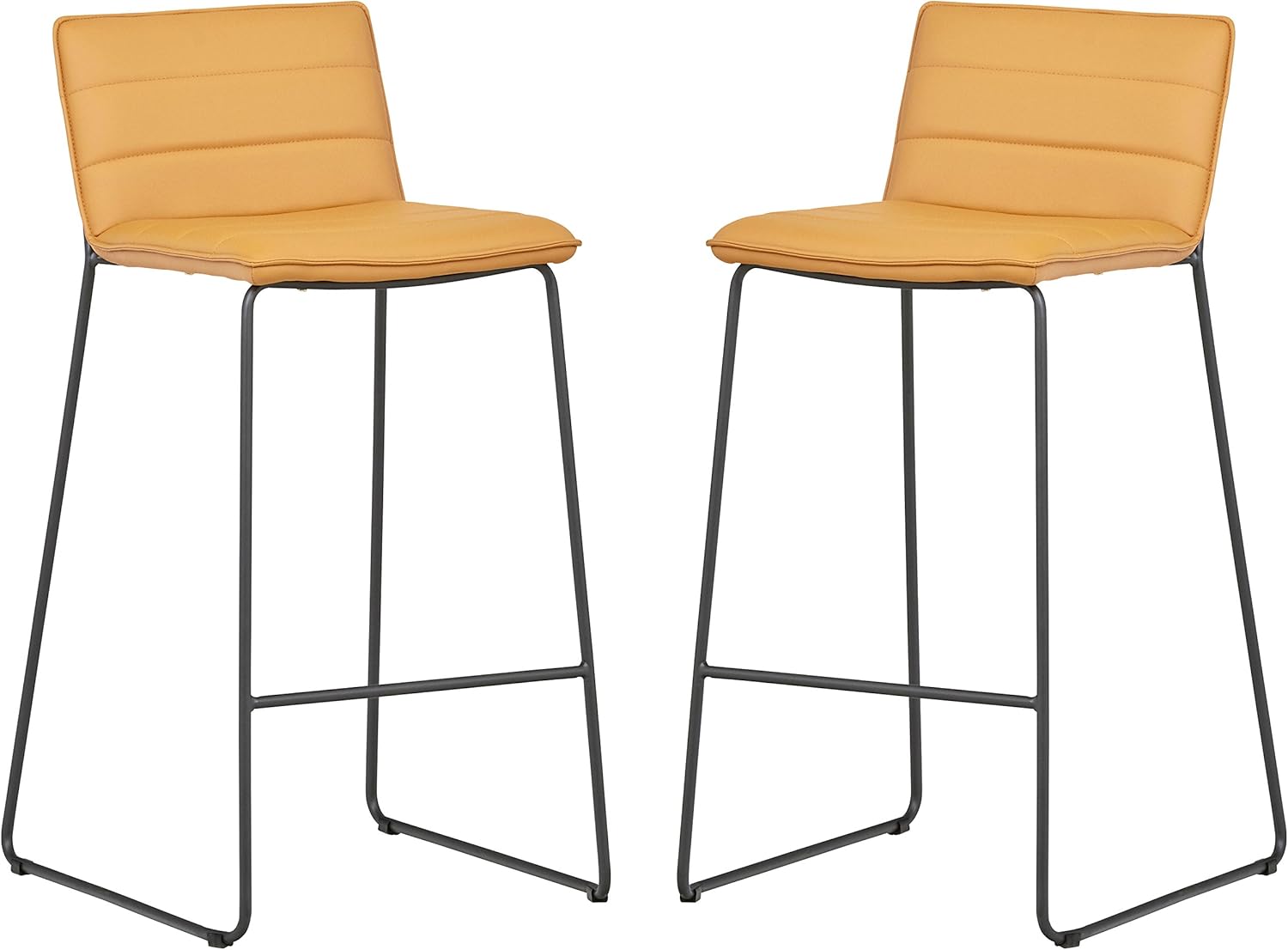 Rivet Julian Minimalist Modern Tufted Kitchen Bar Height