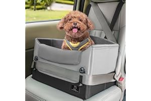 A 4 PET Upgraded Dog Car Seat for Small Dogs Under 25lbs – Safety Booster Seat with Patent Buckles, Adjustable Leash, for Travel, Cars, SUV, Pickup – A4Pet Pet Bed for Puppy & Cat