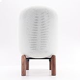 Desk Wood Stand for Smart Speaker(HomePod 2,HomePod mini,Echo spot 2024,Echo pop,Echo 4th Gen,Echo dot 4,5 Echo fire tv Cube)