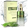 Azure Cosmetics Dermatologist Tested Hemp & Aloe Face Serum - K Beauty Solution for Wrinkle Care, Deep Hydration & Dark Spots - Korean Skincare with Retinol Complex, Natural Formula - 1.69 fl oz