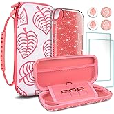 TIKOdirect Carrying Case for Switch lite, Shockproof Portable Travel Bag with Glitter Galaxy case, Screen Protectors and Cute