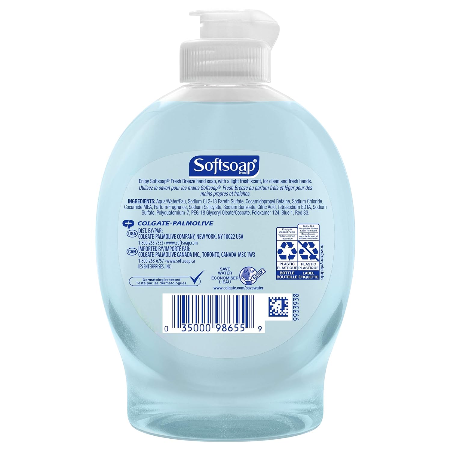 Softsoap Liquid Hand Soap with Flip Top Cap, Fresh Breeze - 7.5 Fluid Ounce, 6-Pack: Industrial & Scientific