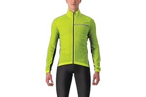 CASTELLI Men's Squadra Stretch Jacket, Windproof Zip Up Shell with High Collar for Road and Gravel Biking I Cycling