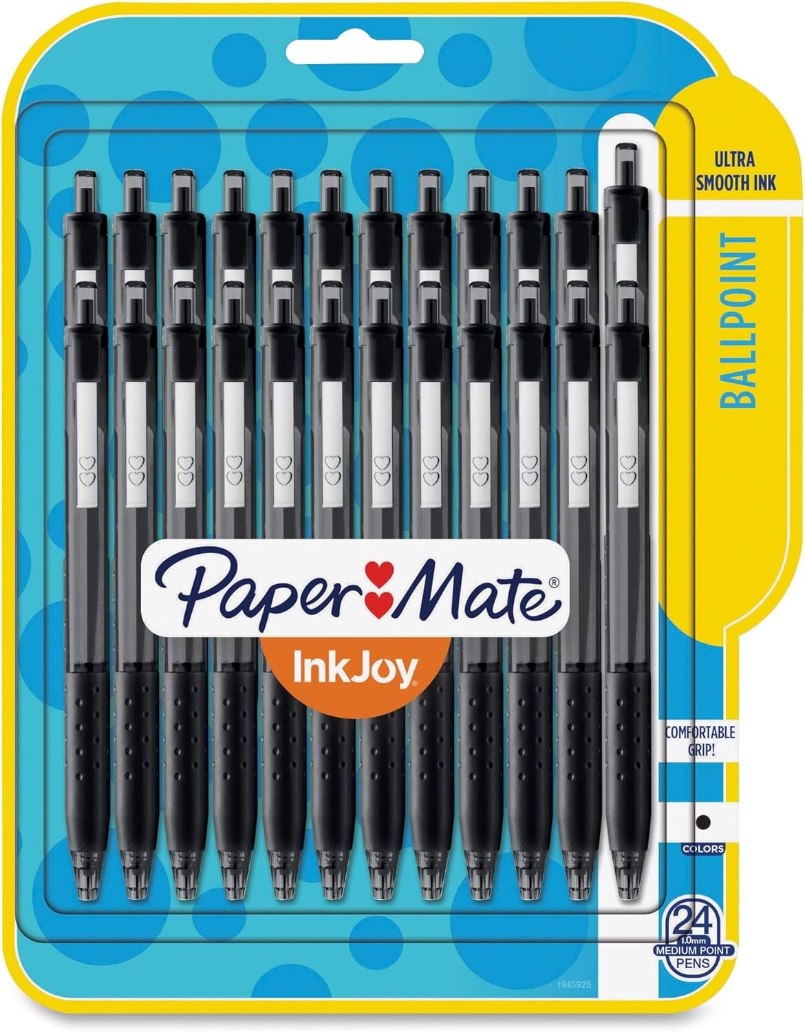 Paper Mate 1945925 InkJoy 300RT Retractable Ballpoint Pens, Medium Point, Black, 24 Count : Office Products