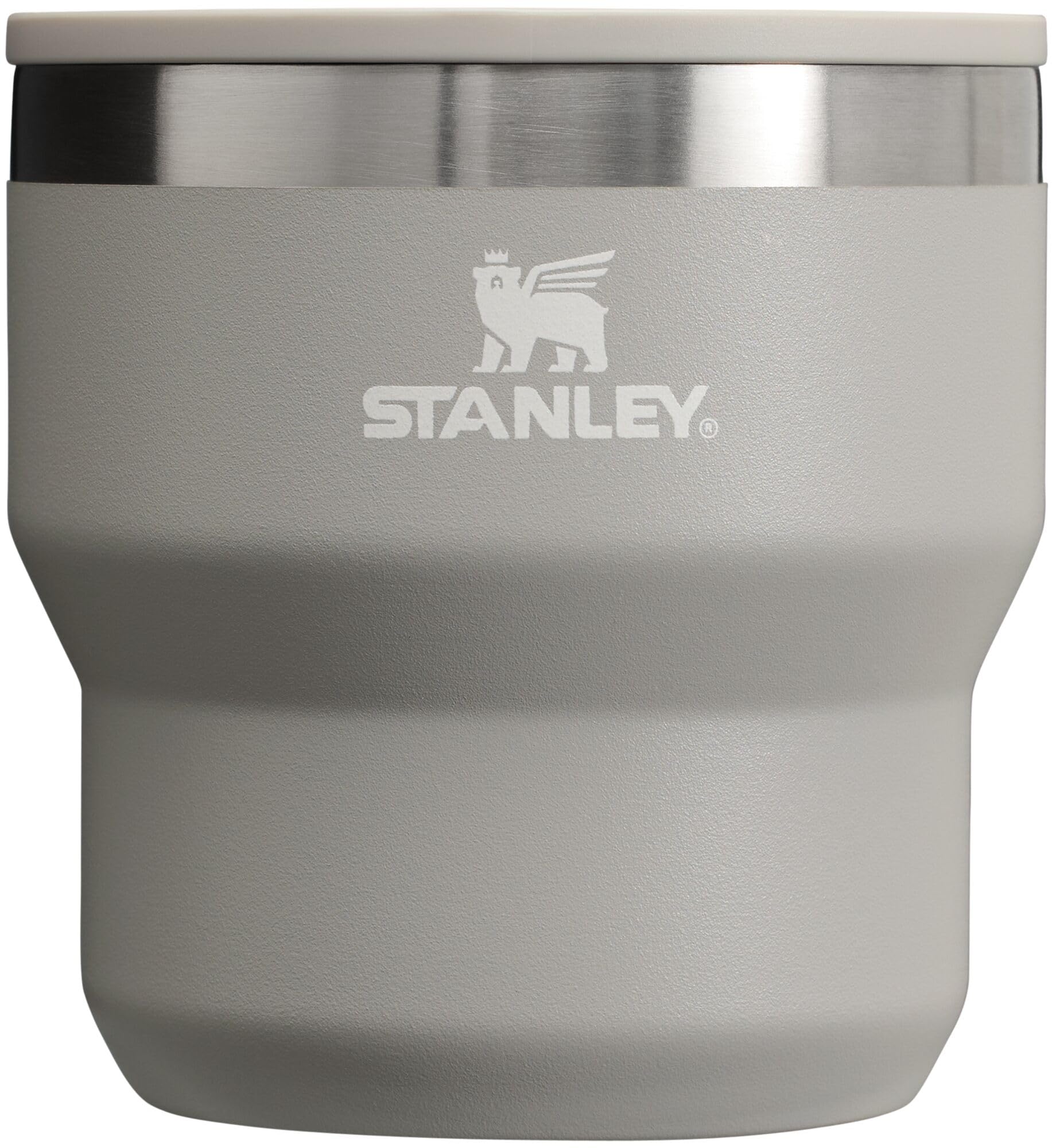 Photo 1 of STANLEY Stay-Hot Stacking Camp Cup 10 oz | Press In Drink Through Lid | Cup for Coffee, Tea and Drinks | Insulated Stainless Steel Coffee Mug | BPA-Free | Ash