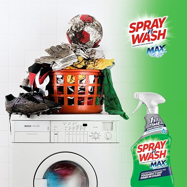 SPRAY ‘N WASH MAX LAUNDRY STRAIN REMOVER 16 OZ, PACKAGING MAY VARY