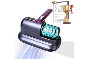 4.0Upgraded 12000PA Mattress Vacuum Cleaner【NO.1German High-Efficiency Brushless Motor】【SGS-Certified Dual 253.7nm UV-C Ultra