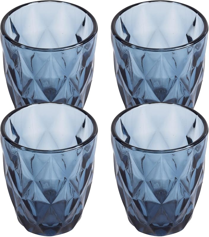 Juego de 12 Vasos de cristal de 260ml Azul — foto 3 de 4