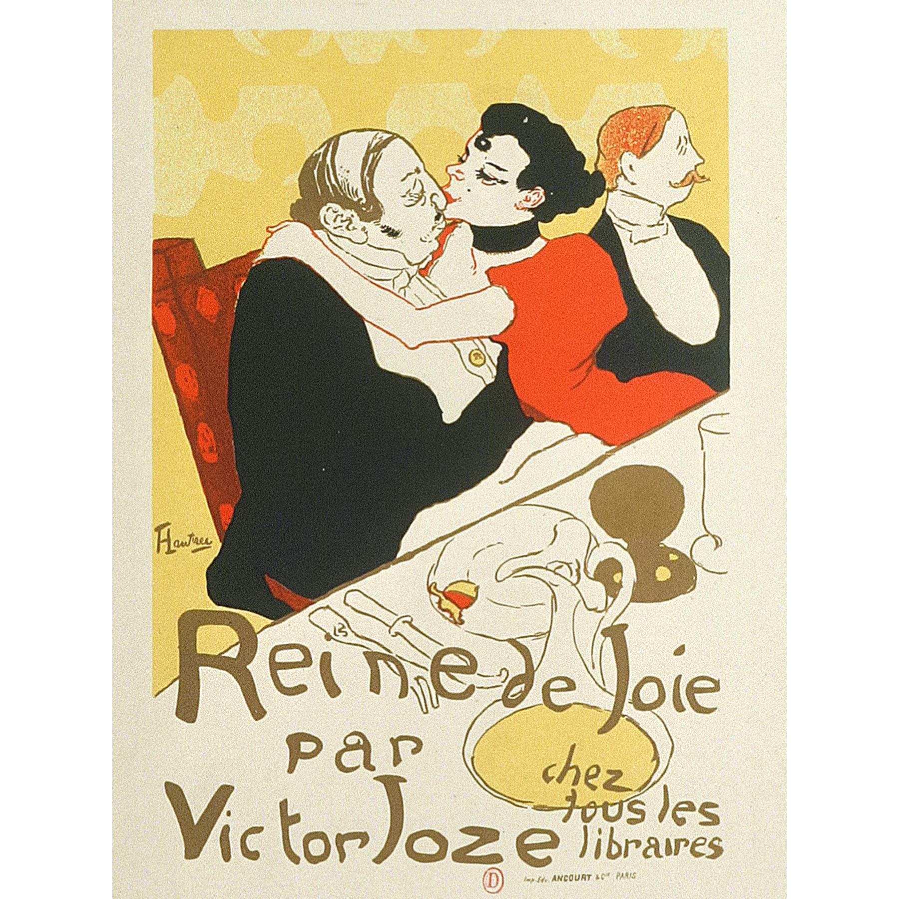 Artery8 Toulouse-Lautrec Queen Of Joy Joze Book Advert Large Wall Art Poster Print Thick Paper 18X24 Inch