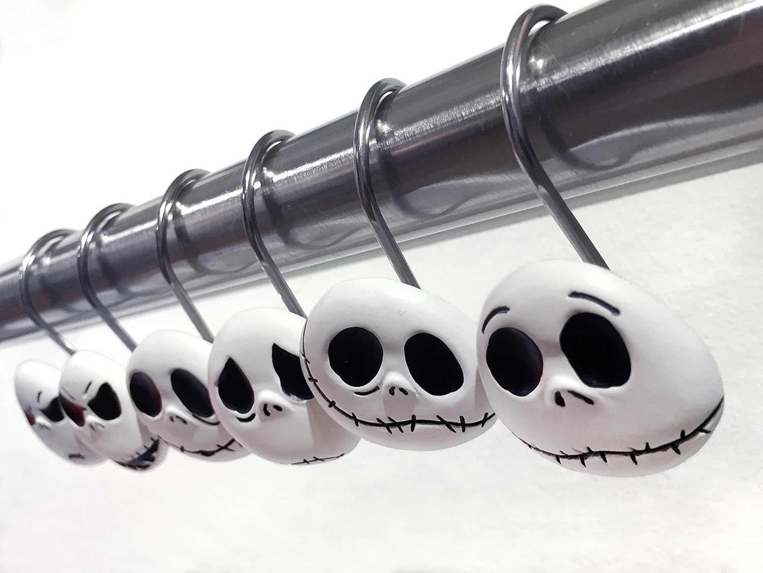 Jay Franco Disney Nightmare Before Christmas Jack Skellington 12-Piece Shower Curtain Hooks: Home & Kitchen