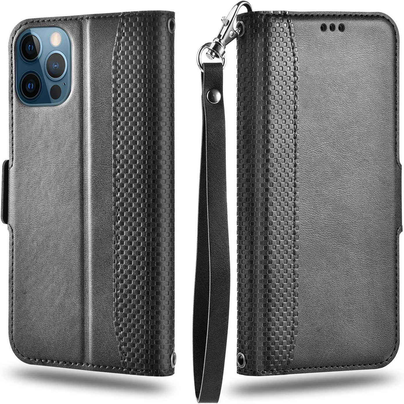 Amazon Co Jp Iphone 12 Pro ケース 手帳型 Tenzon Iphone 12 Pro 5g ケース ストラップ穴付き カード収納 Iphone 12 Pro カバー マグネット式 折り畳み式 耐衝撃 レンズ保護 シンプル パソコン 周辺機器