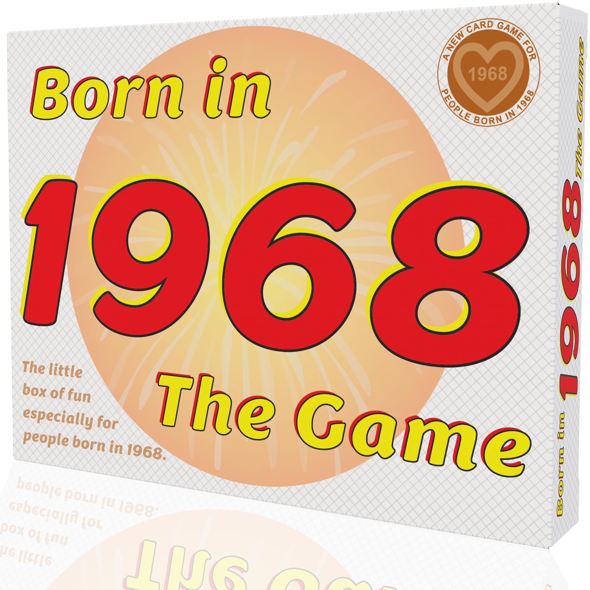 GoForItGames.com Born In 1968 THE GAME. Special edition 1968 gift for the 1968 vintage. A “WINNER” in 1968 gifts. This compact, portable 1968 birthday card game is perfect for any event.