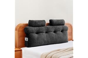 Headboard Pillow Queen Size - Large Wedge Pillow for Headboard with Head Roll Pillows - Backrest Pillows for Bed Sofa-Triangl