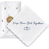 W&F GIFT Handkerchief - 12" x 12" - Something Blue for Bride on Wedding Day - Bridal Weddings Hankie