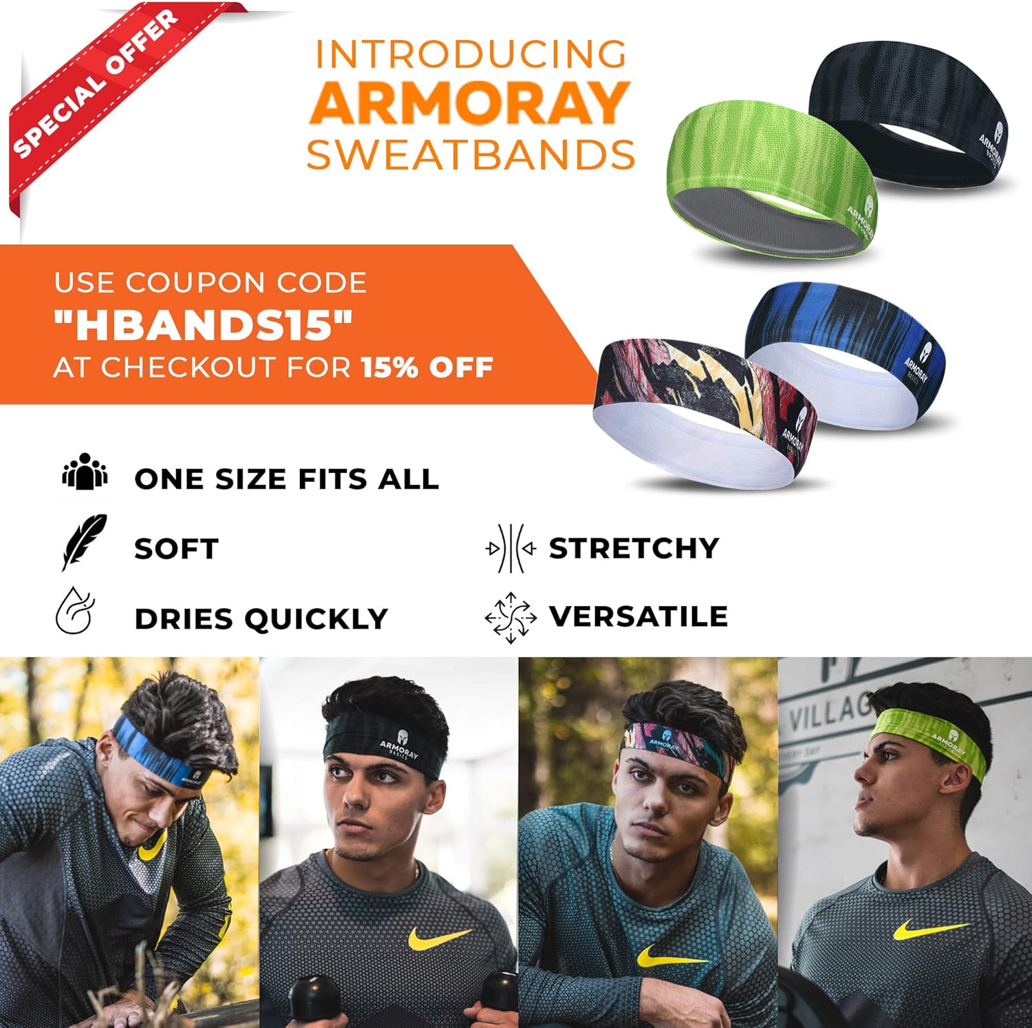ARMORAY Arm Sleeves for Men or Women Basketball Golf Running Football Cycling (Black 4 Pair) : Clothing
