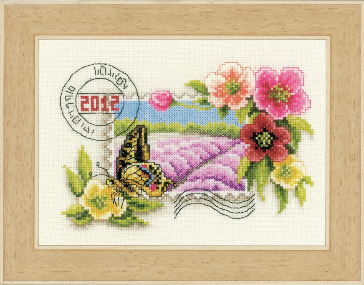 Vervaco Postage Stamp 2012 Counted Cross Stitch Kit, Multi-Colour