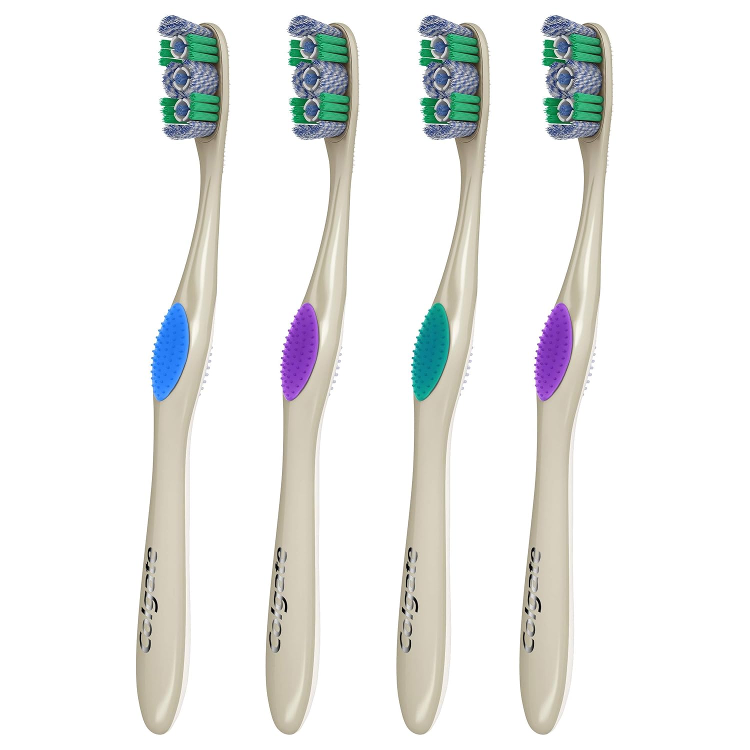 Colgate 360 Optic White Whitening Toothbrush, Soft - 4 Count: Beauty