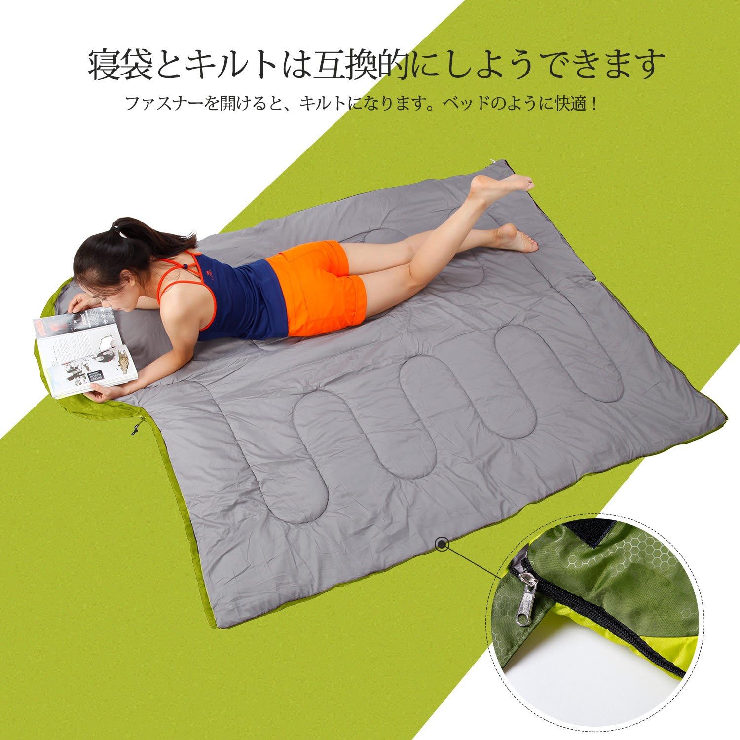 Amazon 寝袋 封筒型 Camel シュラフ 10 15 1人用 防水 丸洗い 連結可能 キャンプ用品 簡単収納 軽量 コンパクト アウトドア 車中泊 寝袋 冬用 春夏秋用 1 1kg 1 35kg 1 6kg 枕付き 収納袋 フルーツグリーン 1 6kg左 Camel 寝袋 シュラフ