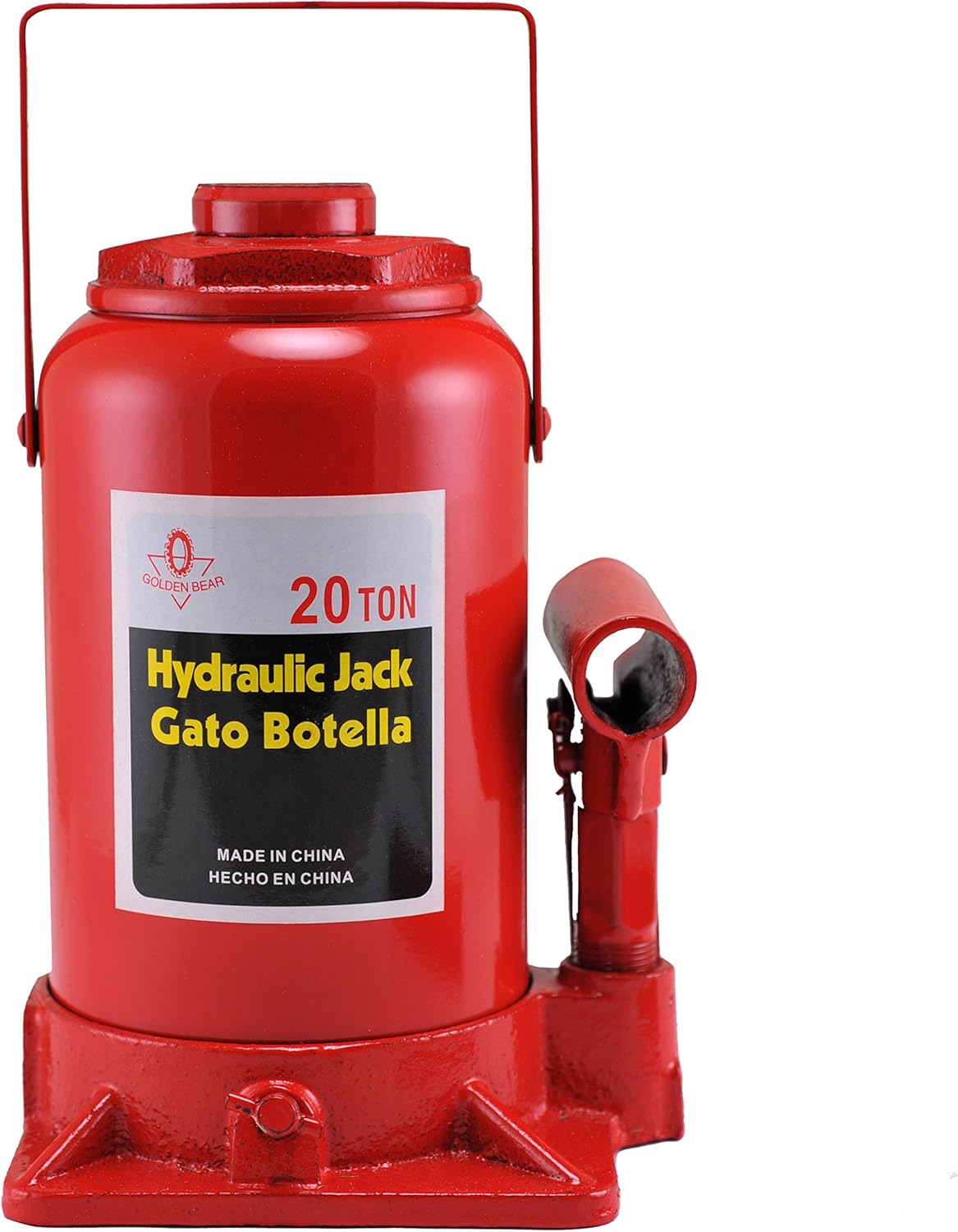 Hiltex 20206 High Lift, Heavy Duty Hydraulic Bottle Jack, 20 Ton