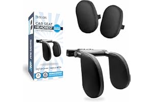 MeyDas Car Seat Headrest Pillow for Kids and Adults, Head Rest Sleeping and Neck Support for Child Travel, Reposacabezas para Carro, Road Trip Cushions, Extra Comfort with 2 Additional Pads.