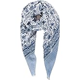 MELIFLUOS DESIGNED IN SPAIN Scarf for Women Lightweight Paisley Fashion for Summer Fall Scarves Shawl Wrap
