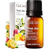 Gya Labs True Joy Essential Oil Blend - 0.34 Fl Oz - for Diffuser &amp; Home | 100% Pure Natural Undiluted Joy Aromatherapy Oil - Calming &amp; Uplifting for Everyday Use