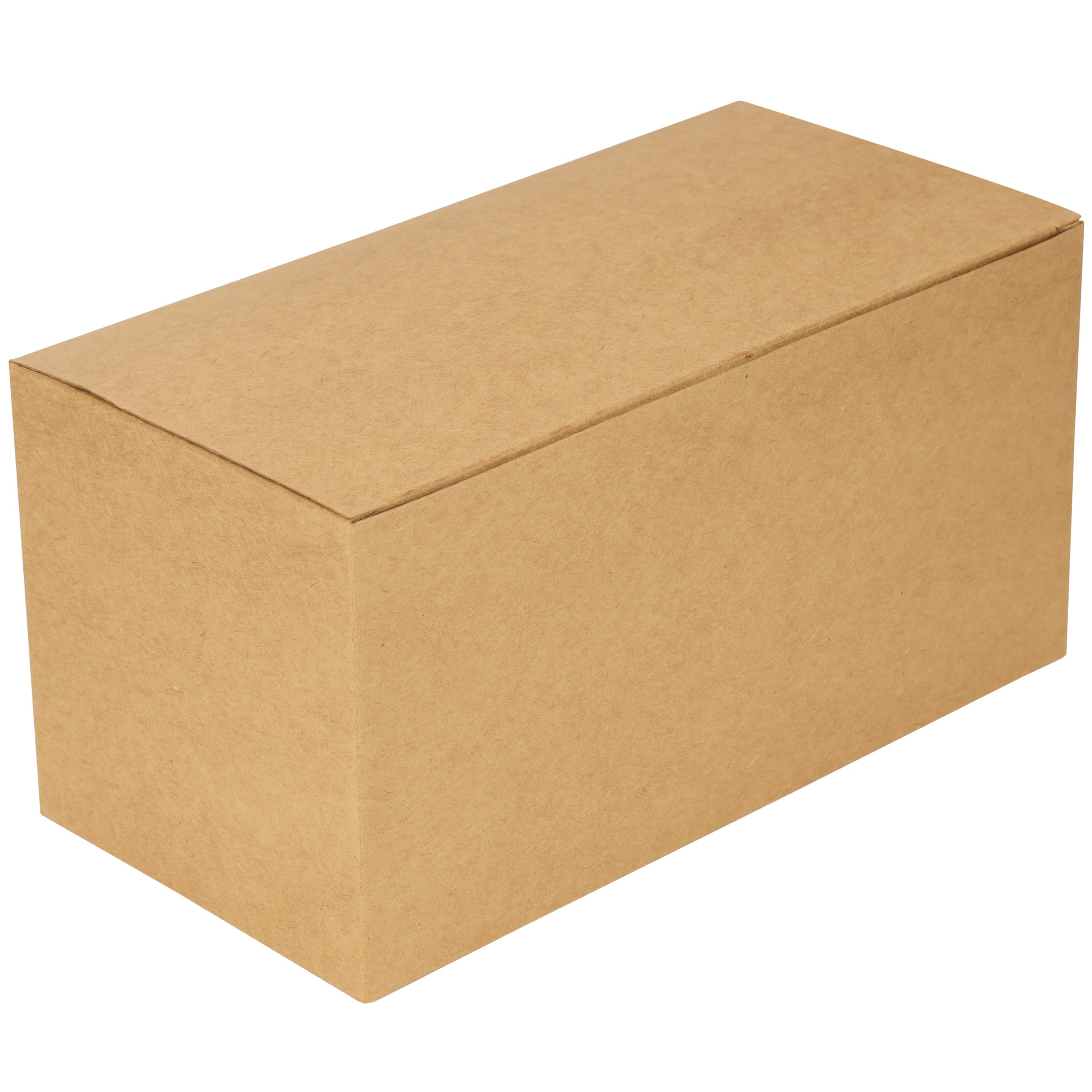 Belle Vous 20 Pack Brown Kraft Gift Boxes - Box Measures 23 x 11.5 x 11.5cm (9.06 x 4.53 x 4.53 inches) - Easy Assemble Presentation Favour Present Box - Parties, Birthdays, Weddings, Holidays