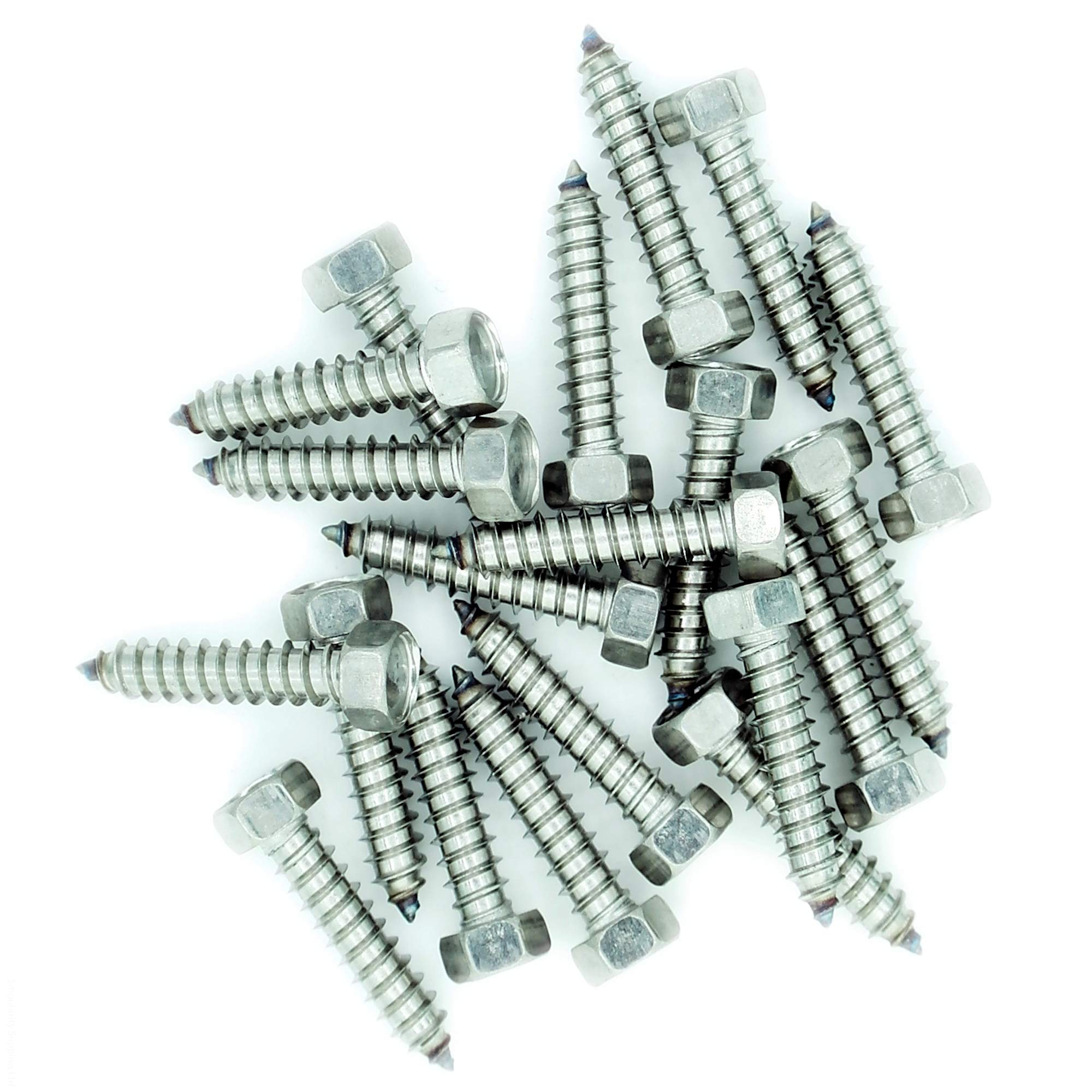 No.14 x 0.7 (6.3mm x 19mm) Hex Self-Tapping Screw - Stainless Steel (A2) (Pack of 20)