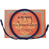 ioieia Authentic blessed Tibetan monks handmade Dorje Knot protection bracelet for women and men with a talisman