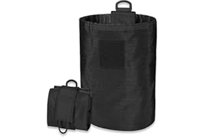 CASONMMAX Dump Pouch Tactical Belt Molle Mag Pouches,Roll Up Foldable Recovery Utility Magazine Tool Waist Storage Bag.