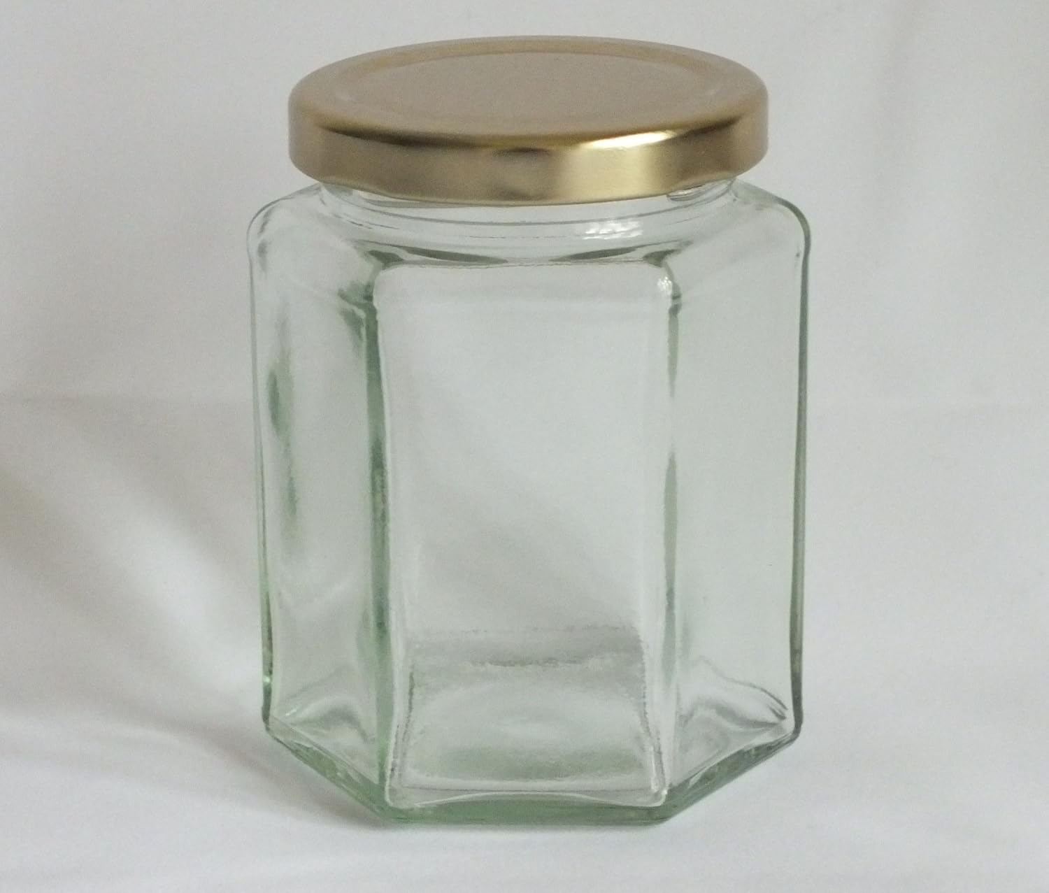 12oz Hexagonal Glass Jars (48) Amazon.co.uk Kitchen & Home
